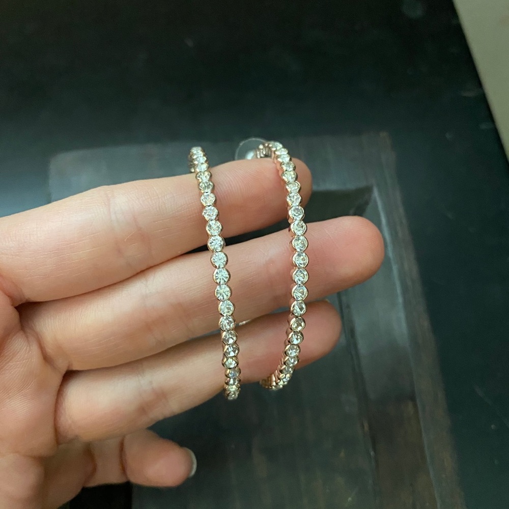 Rose Gold Jewelwed Hoops